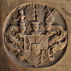 Grabstein Ritterwappen / P. Gerfried Sitar